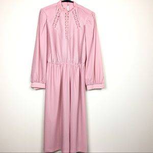 Vintage Jennifer Gee Union Made Blush Pink Dress